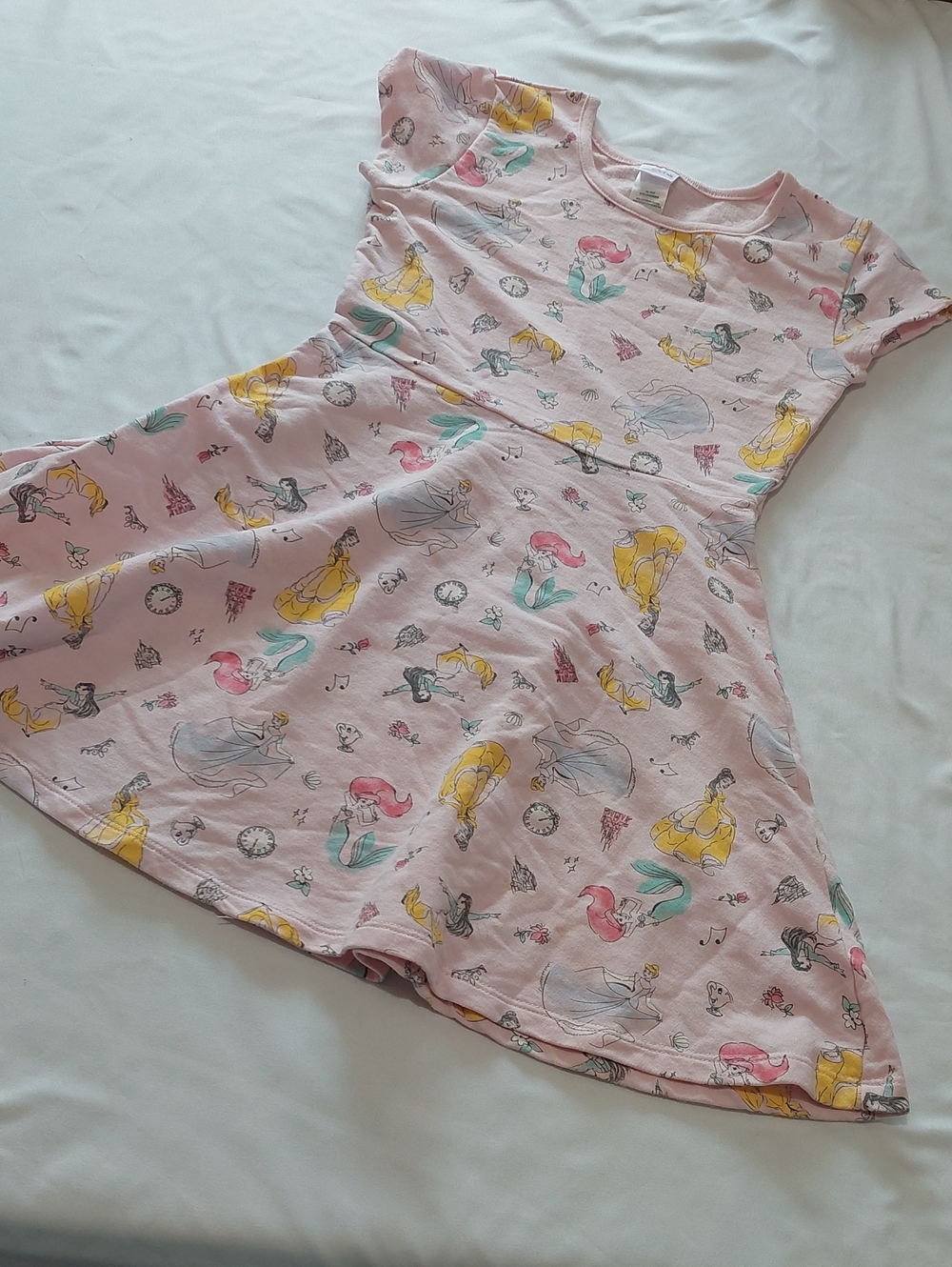 Disney Pricness Pink Princess Character Skater Dress.Size 7,8